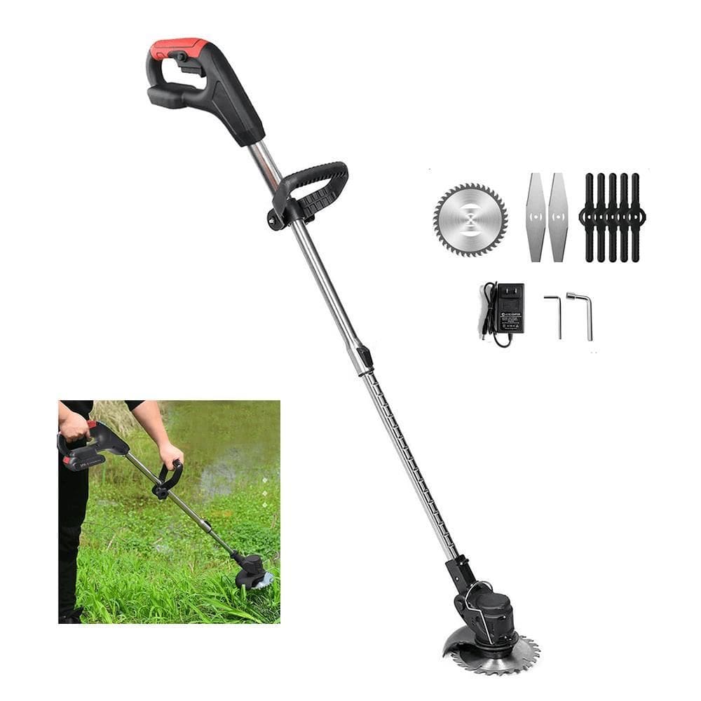 Aparador Cortador De Grama A Bateria Sem Fio Cabo Ajustavel