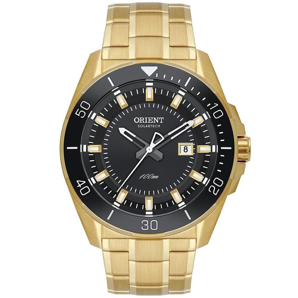 Relógio Orient Masculino Ref: Mgss1290 G1Kx Solar Dourado