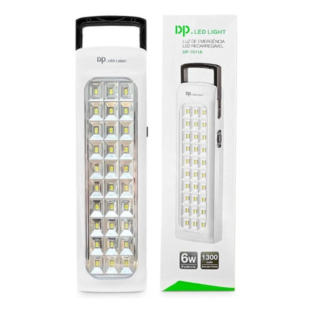 Luminária Emergência Recarregável DP-7011A 30 LEDs Bivolt