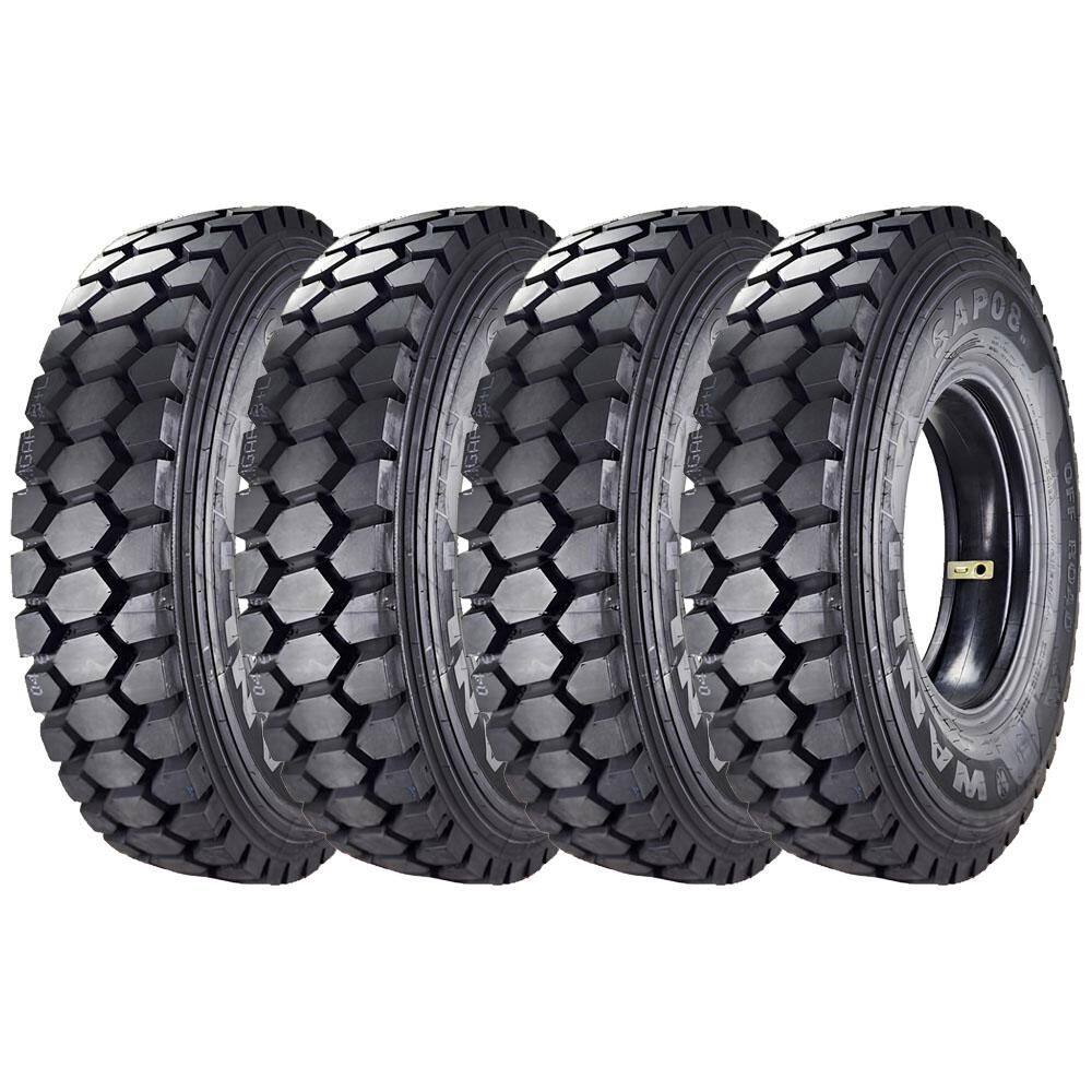 Pneu Wanli 12.00R24 Aro 24 SAP08 160/157F 20 Lonas Borrachudo Kit4