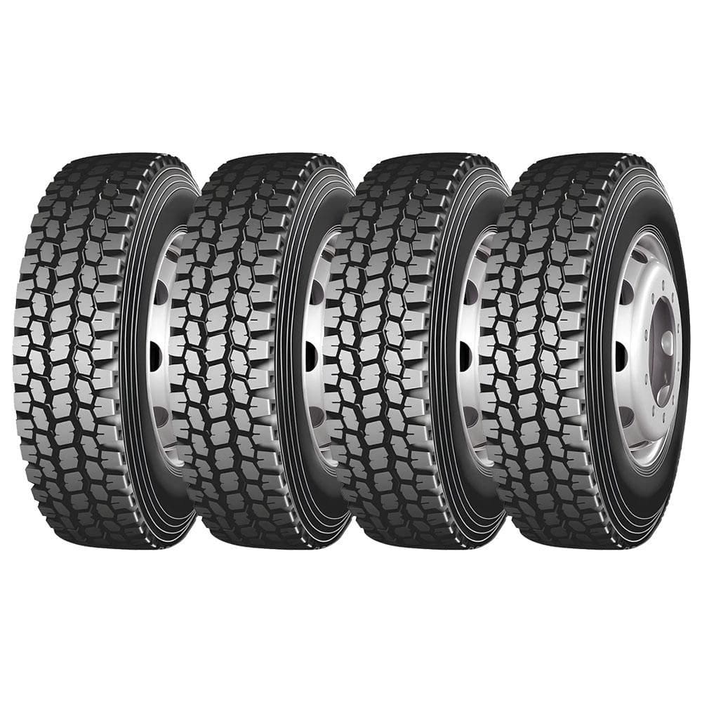 Pneu Longmarch D272 275/80 R22.5 Aro 22.5 147/144K 16PR Misto Kit4