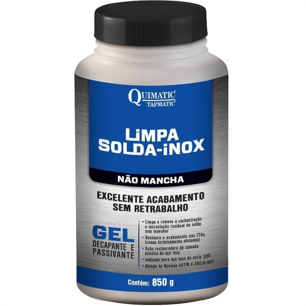 Limpa Solda Inox Não Mancha Gel 850g - Ls1 - Tapmatic Limpa Solda Inox Gel 0,850kg Tapmatic Ls1