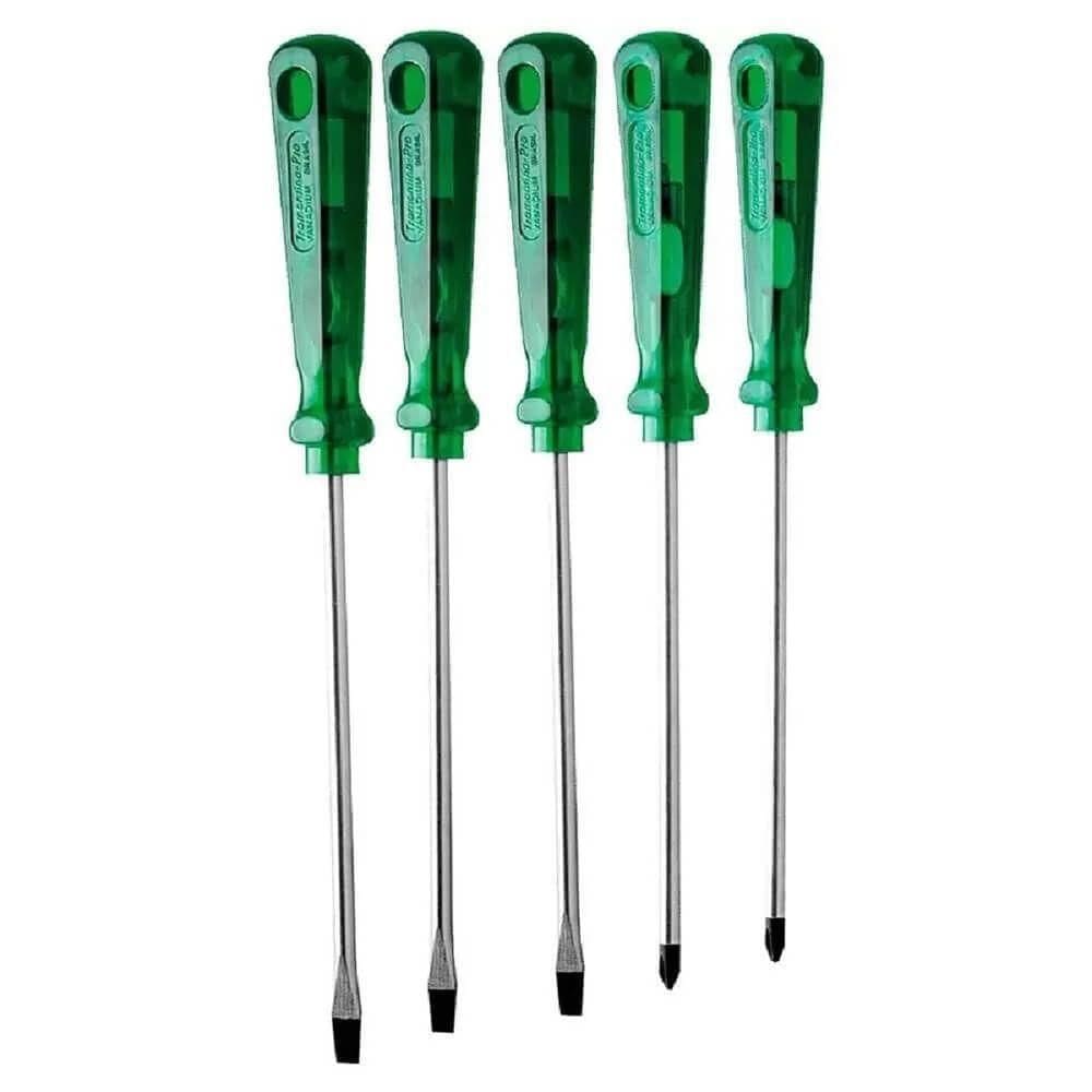 Jogo De Chaves De Fenda E Philips Com 5 Peças - 44110505 - Tramontina Jogo De Chave Fenda 5pcs Tramontina