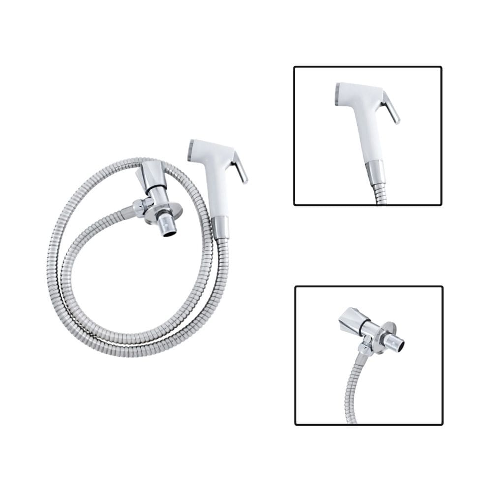 Ducha Higiênica Chuveirinho Abs Branco 1,20m 1/2”