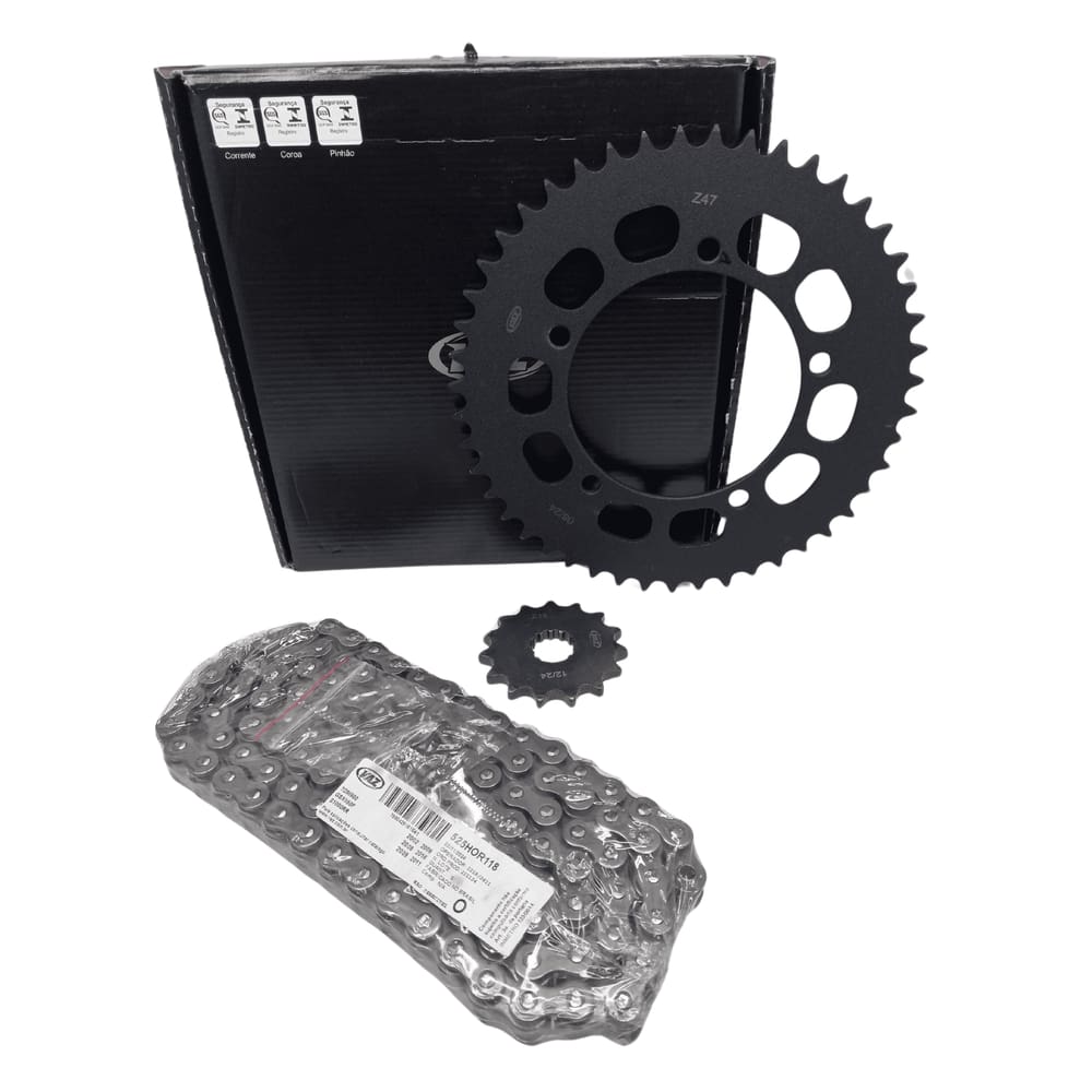KIT RELACAO TRANSMISSAO COMPLETO VAZ SUZUKI DL650 V-STROM 2007 à 2019 S01283X