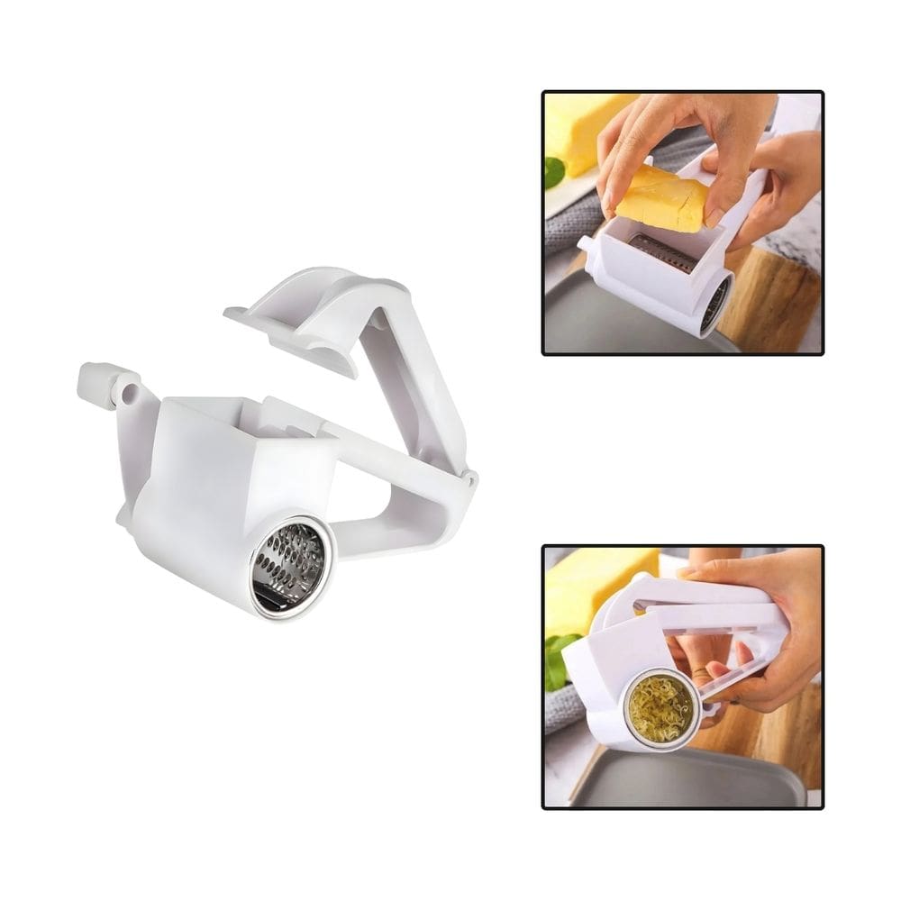 Ralador Queijo Chocolate Manual C/ Manivela Inox Plástico