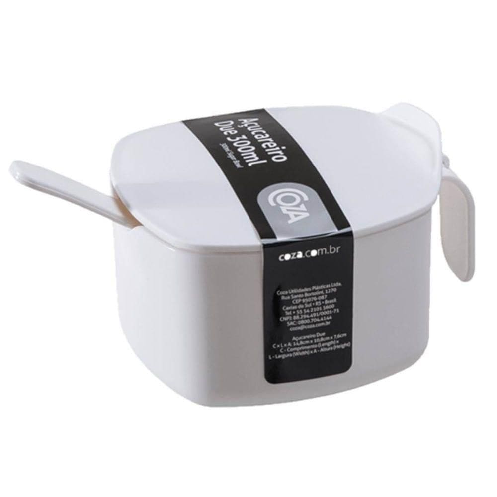 Açucareiro Due Casual 300ml Branco - 10580-0007 - Coza