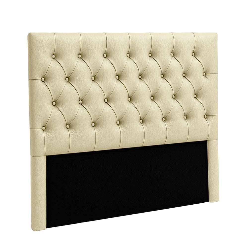 Cabeceira Estofada Casal Luna Nature Material Sintético Begetiza 138x136