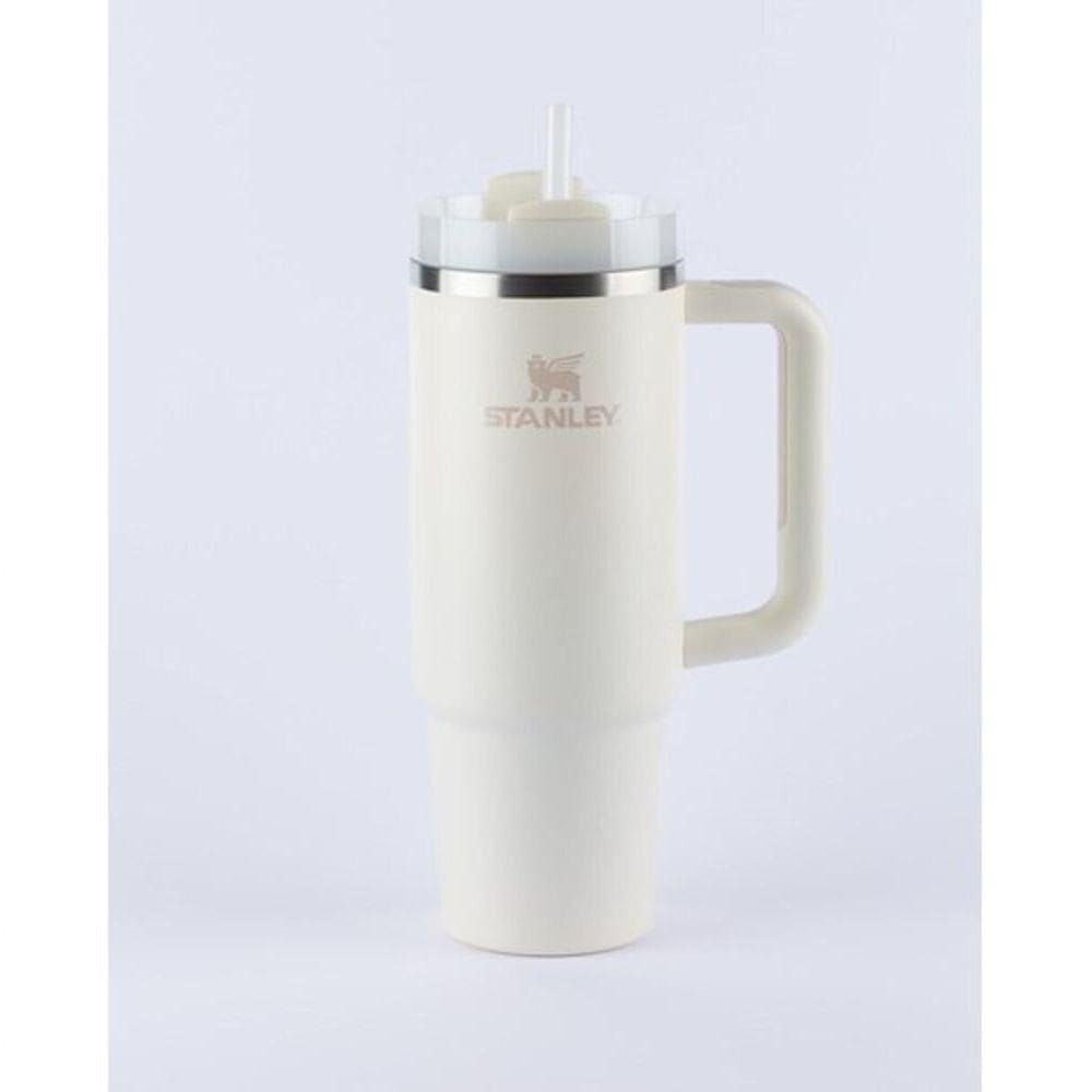 Copo Com Canudo Stanley Quencher Cream