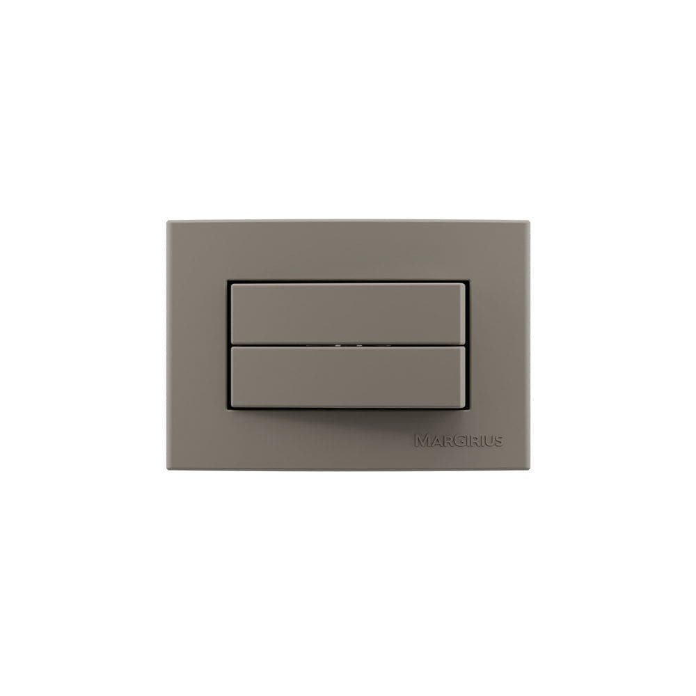 Placa para Móveis 65x45 com Interruptor Duplo Simples MarGirius Sleek Colors 10A Argila