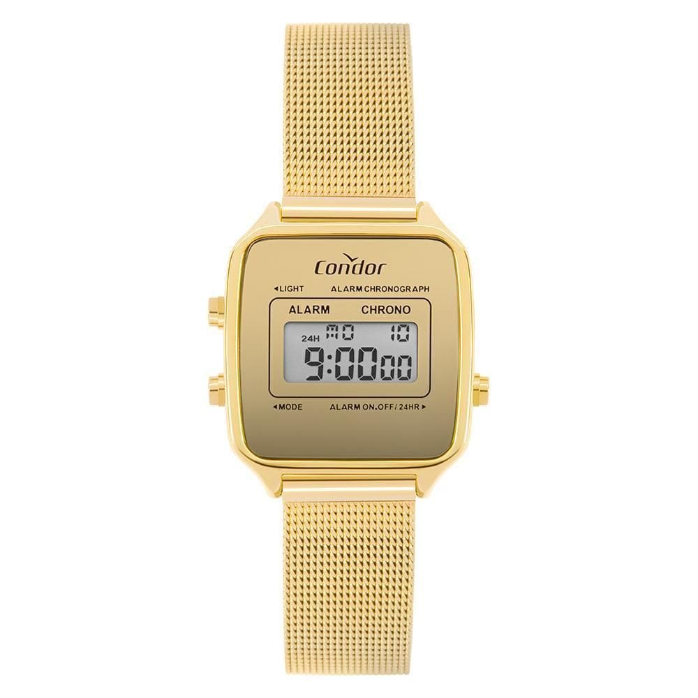 Relógio Condor Feminino Digital Dourado - COJHS512BAF/4D