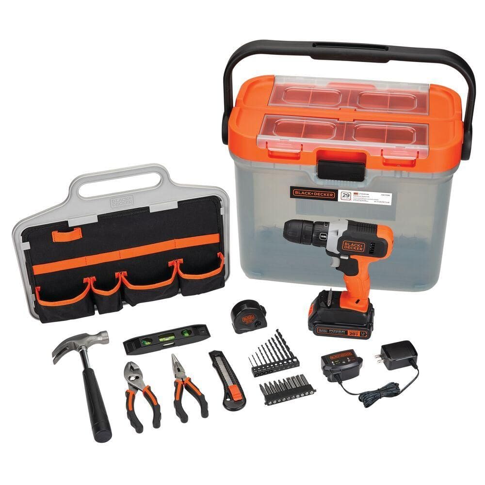 Furadeira e Parafusadeira Sem Fio Black Decker BCKSB29C04