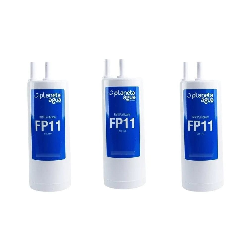 Kit 3 un de Refil Filtro Fp11 Cód 1147 Purificadores Cadence Aquapure Pra100