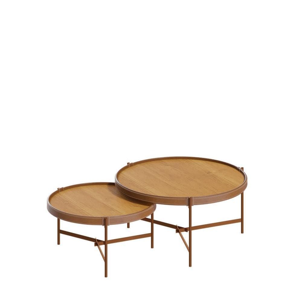 Conjunto Mesa Centro Aqua Nature Cobre G + Centro Aqua Nature Cobre P