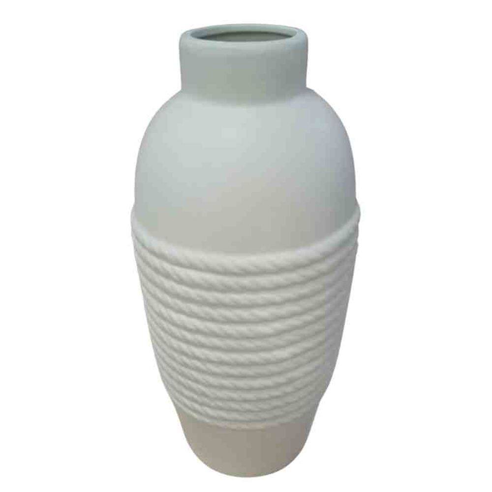 Vaso de Cerâmica 13x13x30 cm Bege Avanti