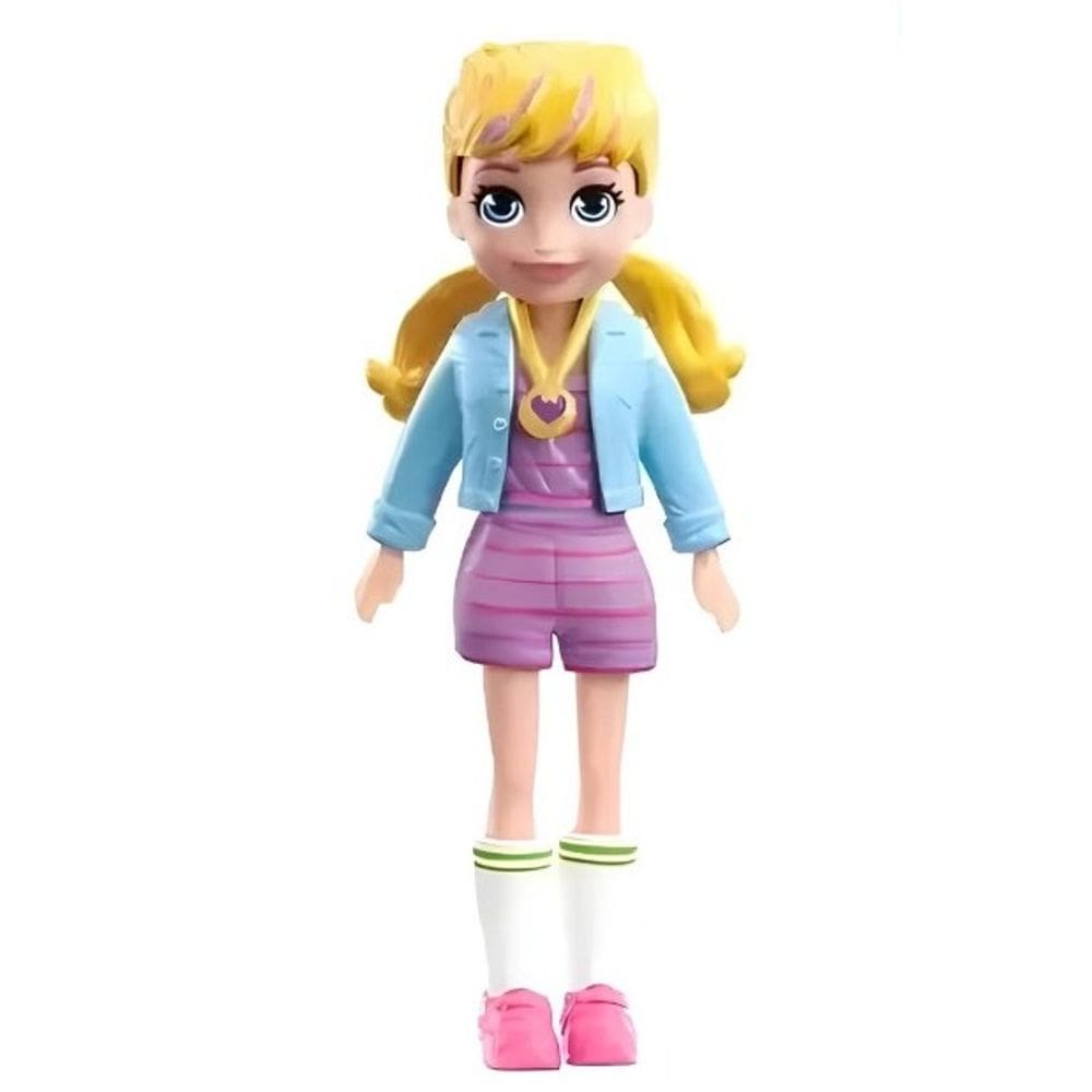 Mattel Polly  Boneca Básica Blusa Azul