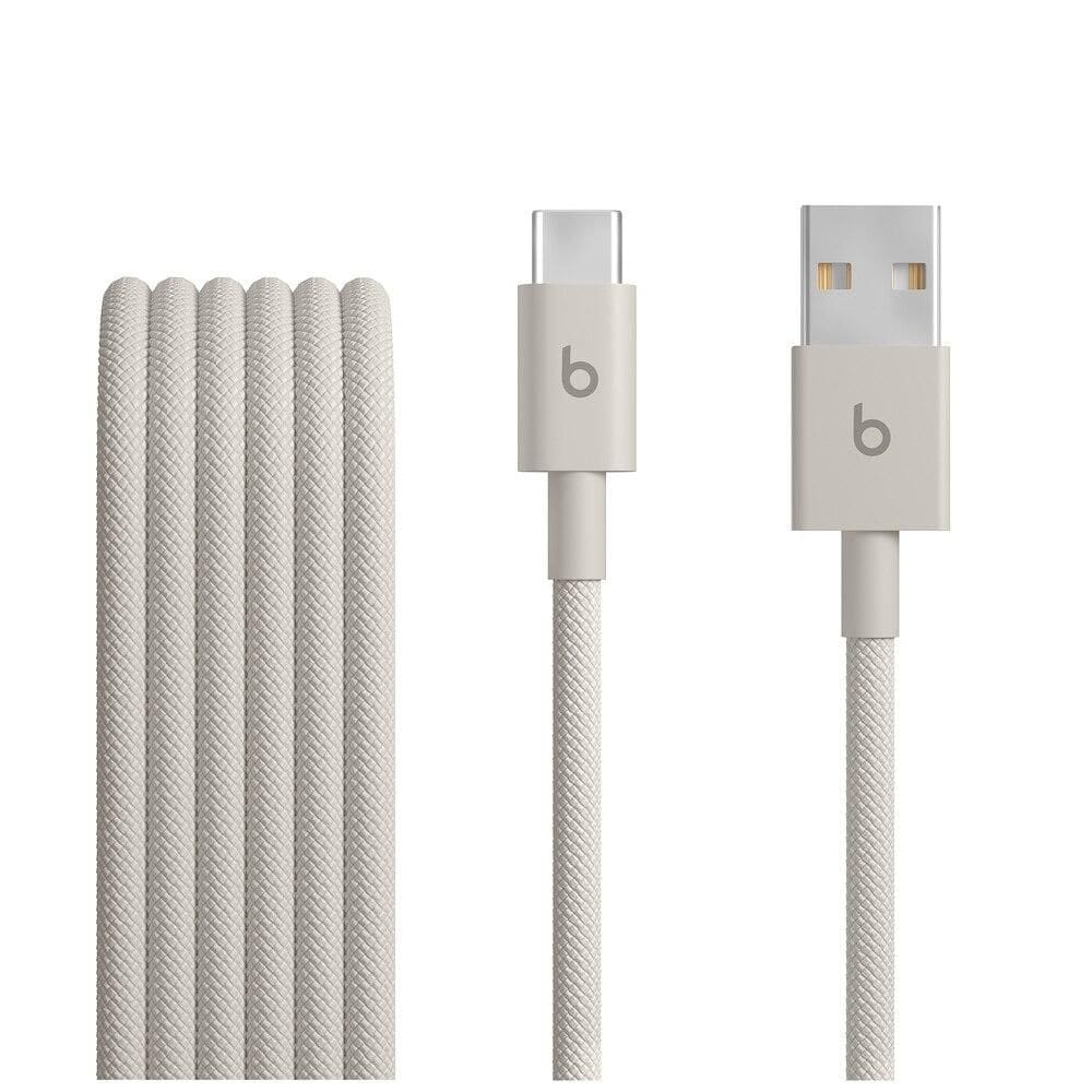 Cabo trançado de USB-A para USB-C da Beats (1,5 m), Cinza-carbono