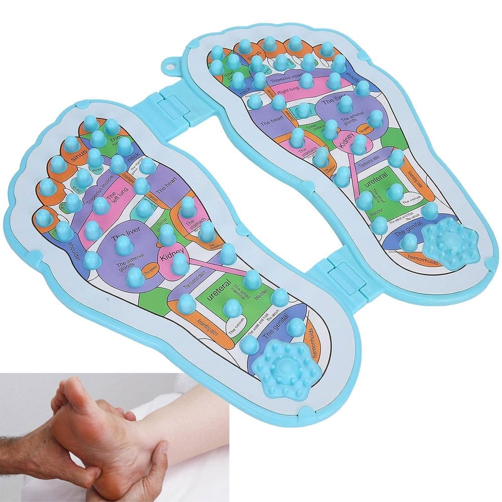 Massageador de Pes Acupuntura Reflexologia Acupressao Fascite Plantar Pontos de Pressao Alivia Dores Terapia Relaxante