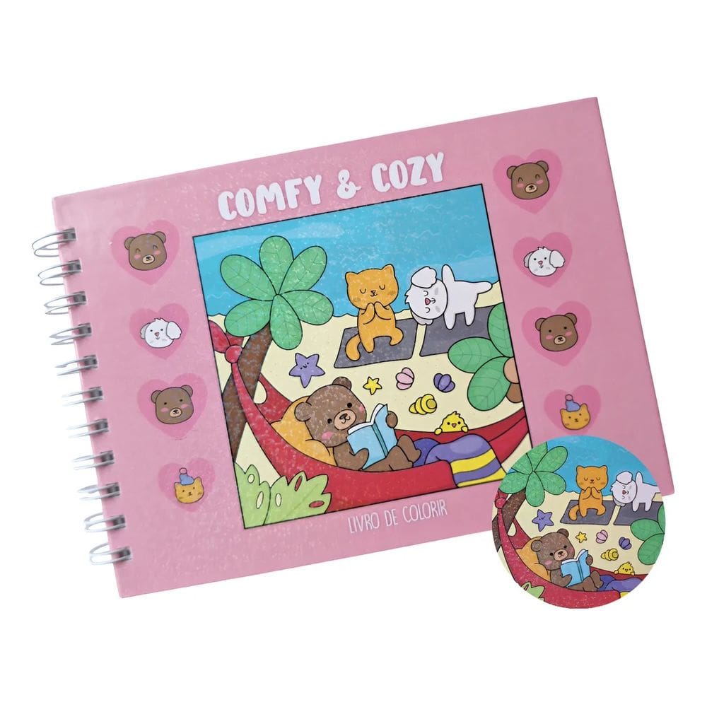 Livro De Colorir Comfy E Cozy Rosa - Ciranda Cultural