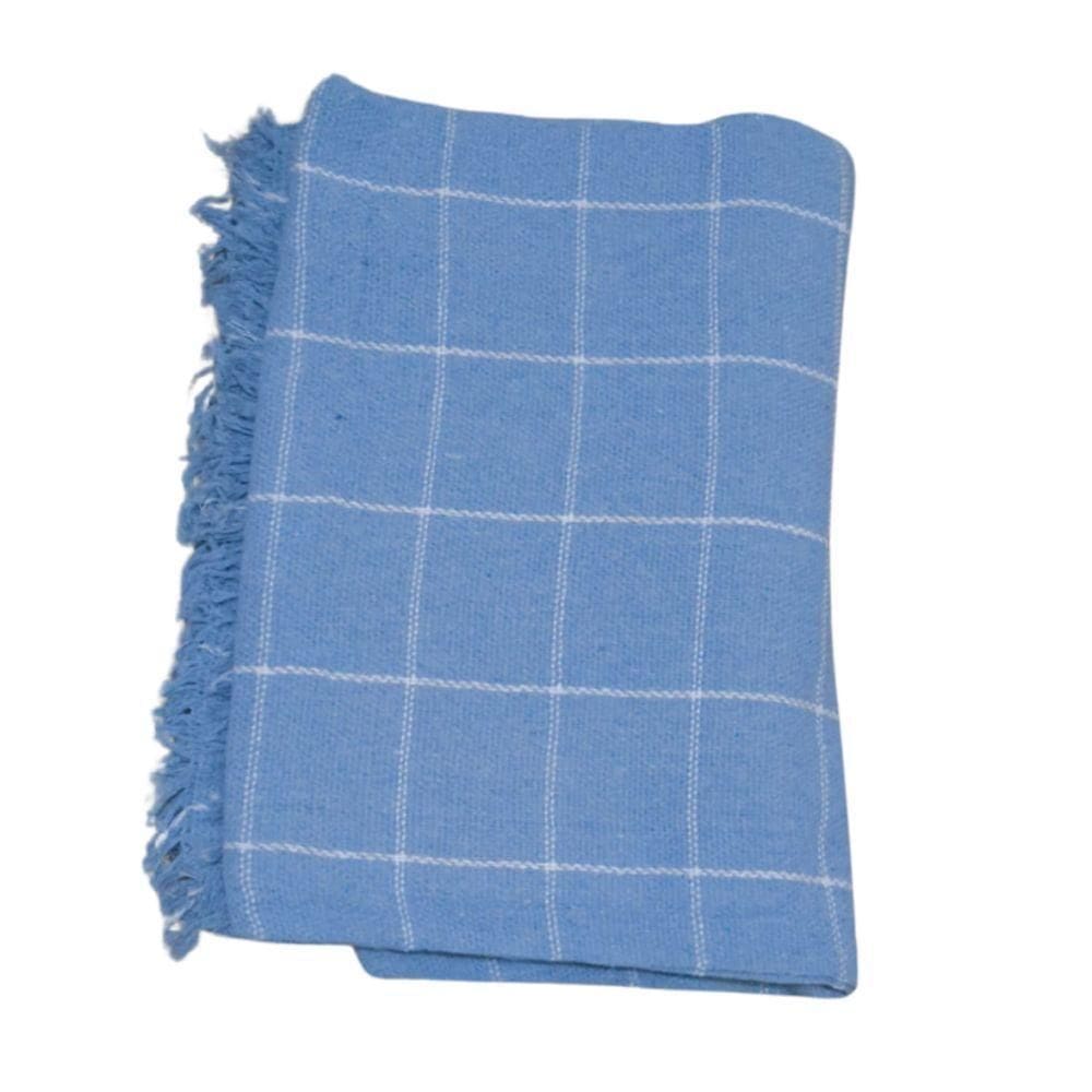 Manta Grande Para Sofá E Cama Xadrez 2,40x1,80 Capa Protetora De Sofa 2 E 3 Lugares Gigante Azul Bebê