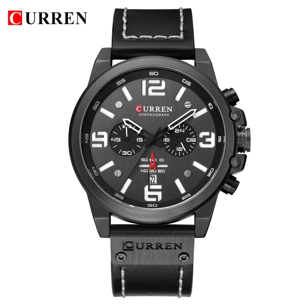 Relógio Masculino Curren 8314 Preto Couro