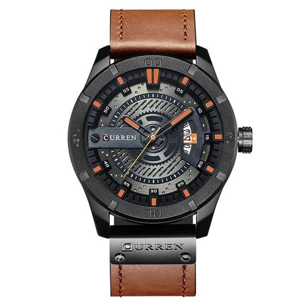 Relógio Masculino Curren 8301 Marrom Militar