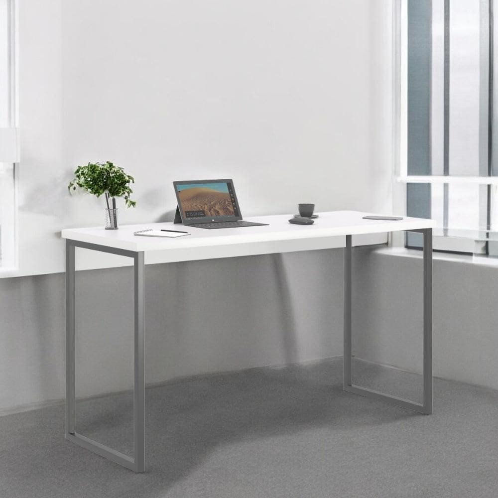 Mesa Home Office Escrivaninha Industriale 1,20 Branco