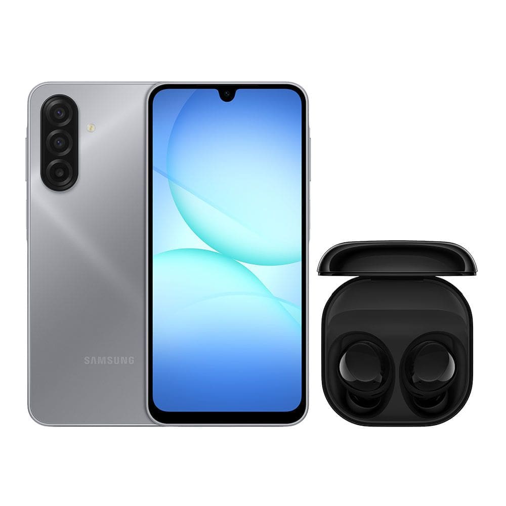 Combo Samsung A17 5G (256GB) - Cinza + Buds Core - Preto
