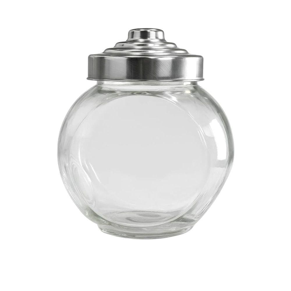Baleiro de Vidro com Tampa de Inox 1600 ml - Wincy