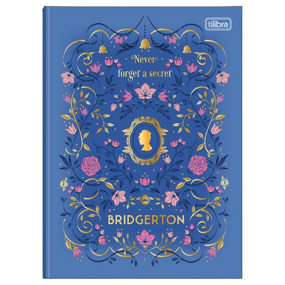 Caderno Colegial Brochura Capa Dura Bridgert Folhas Decoradas Super Fofo 80 Folhas - Tilibra