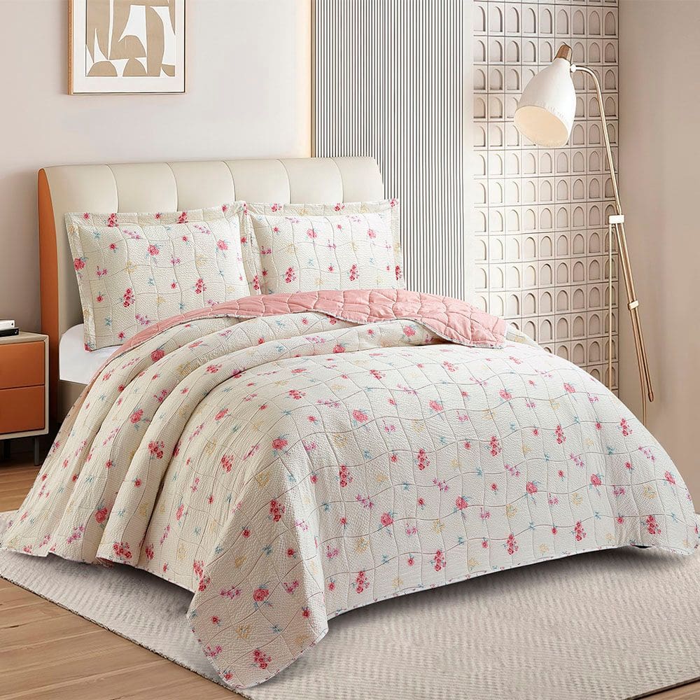 Kit Cobre Leito Colcha Anarruga 3 Peças Queen 240x260cm Oasis Sonhare