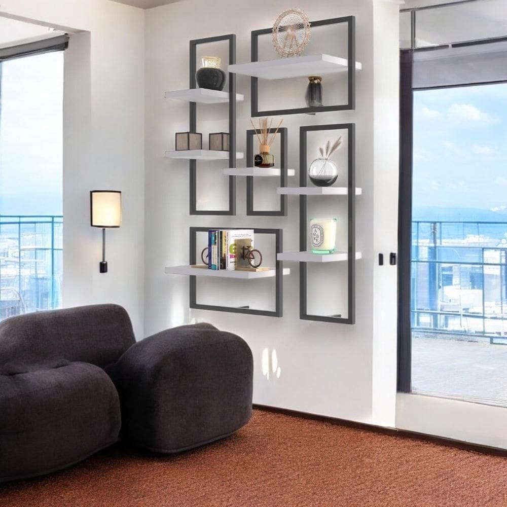 Lego de 7 Prateleiras Industrial Branco