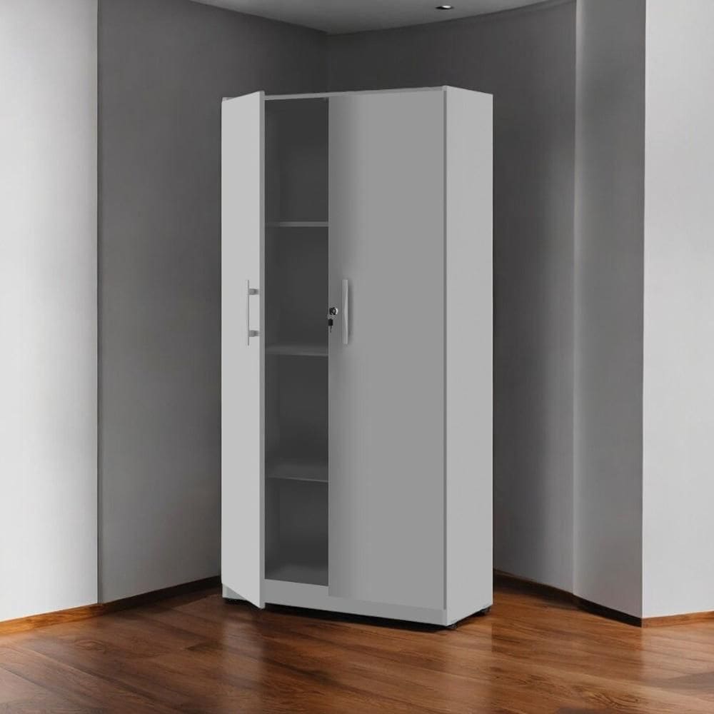 Armário Multiuso 02 Portas Light Cinza