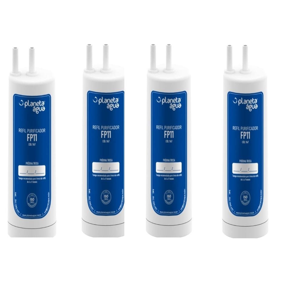 Kit 4 un de Refil Filtro Fp11 Cód 1147 Purificadores Cadence Aquapure Pra100