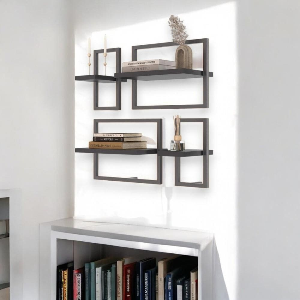 Lego c/ 4 Prateleiras Paris Preto