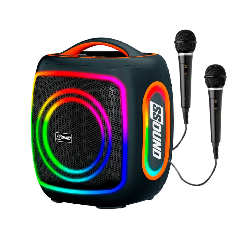 Caixa de Som Ssound Pump Cubo Portatil  420w - 2 Mic