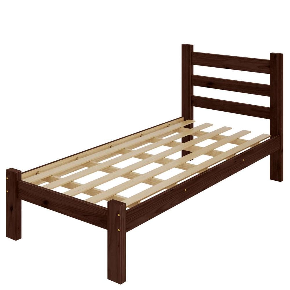 Cama Solteiro Rubi New Castanho