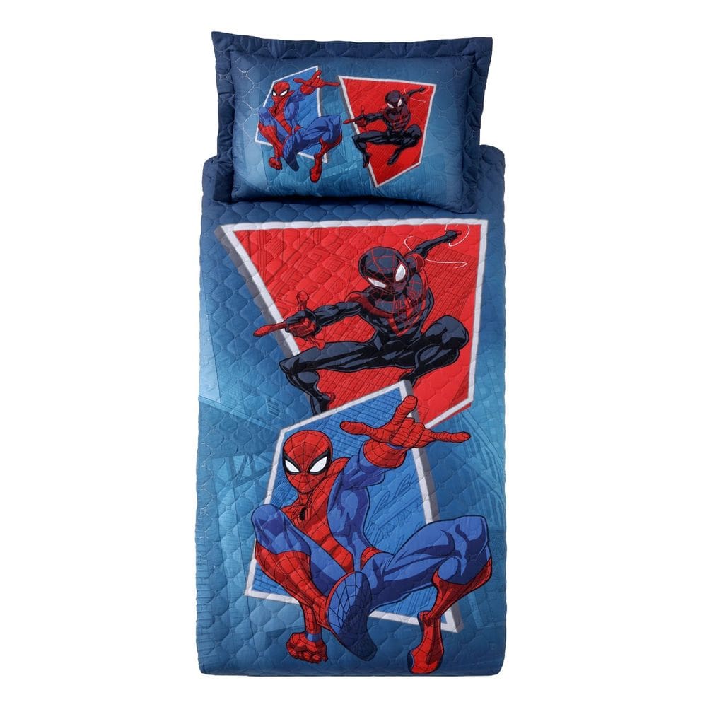 Jogo Cobre Leito Infantil Homem Aranha Solteiro 100% Poliéster