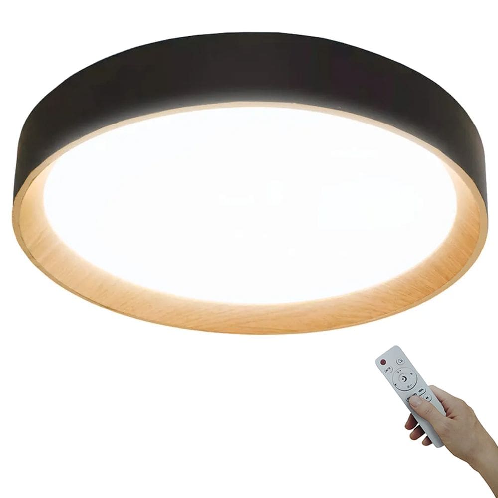 Luminaria Plafon Led 3 Tons Moderno Sala Quarto Controle Iluminaçao Ambiente Escritorio Residencial Comercial