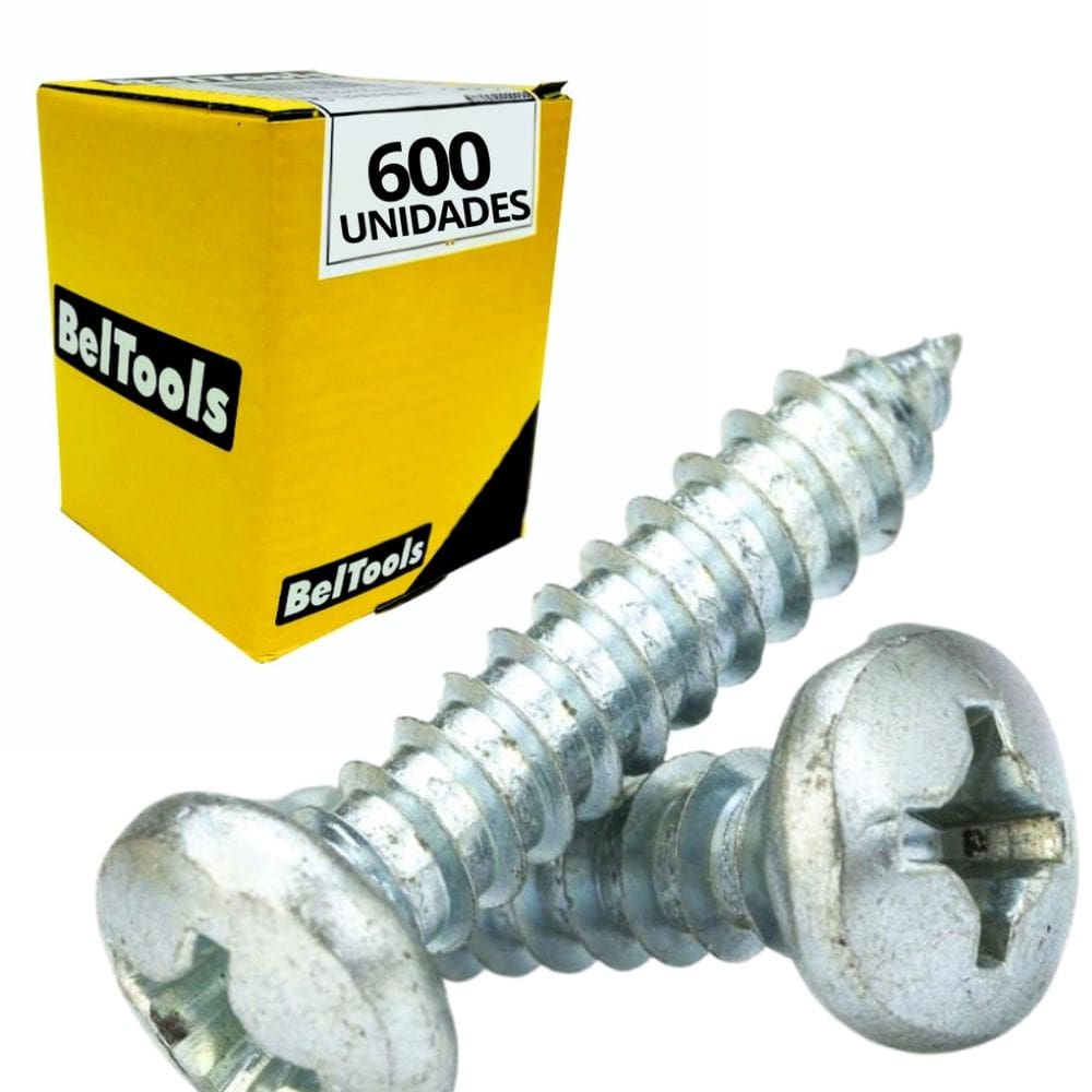 600 Parafusos Aut Atarraxante 3.5x25mm Cabeça Panela Belenus