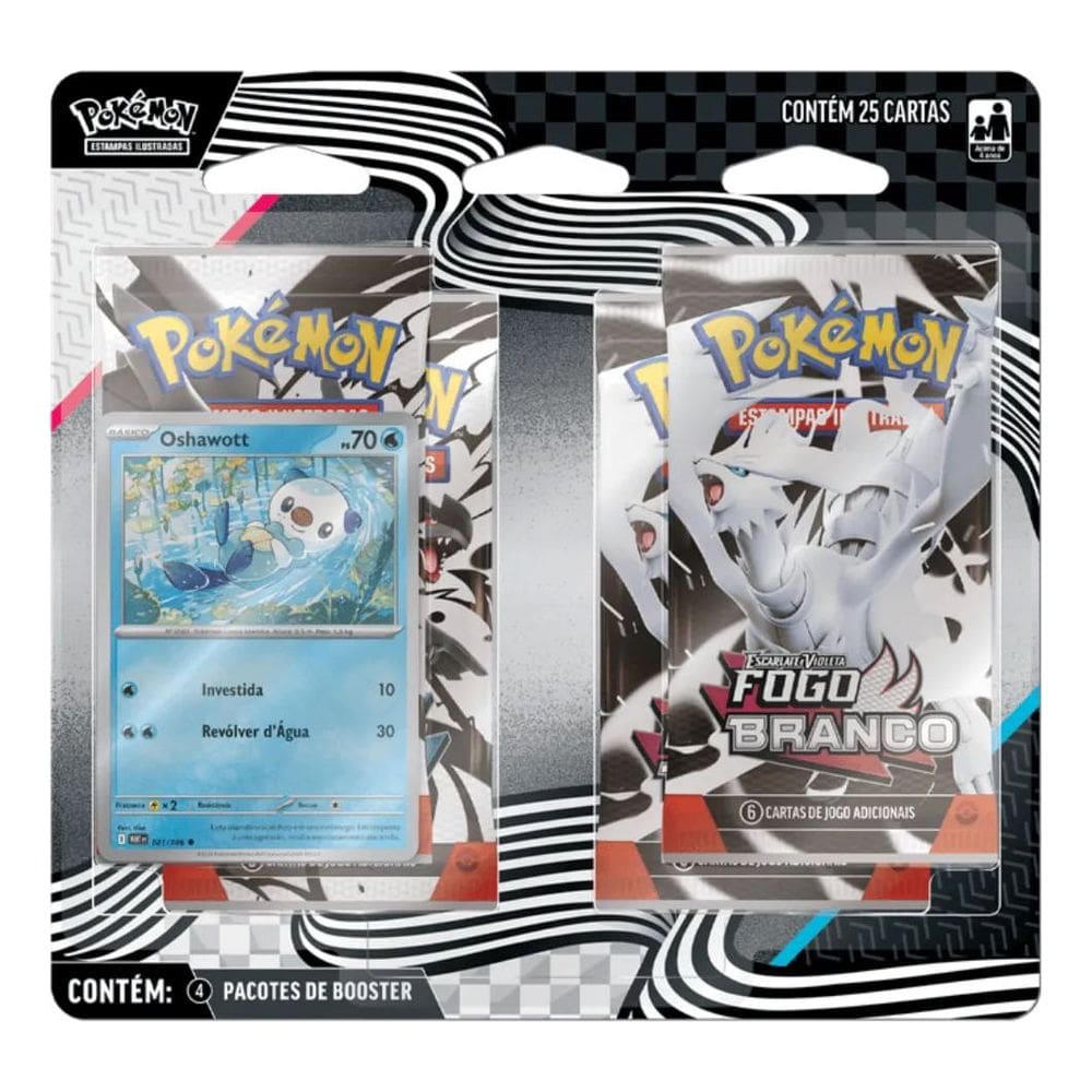 Cartas - Pokemon Fogo Branco - Oshawott COPAG DA AMAZONIA