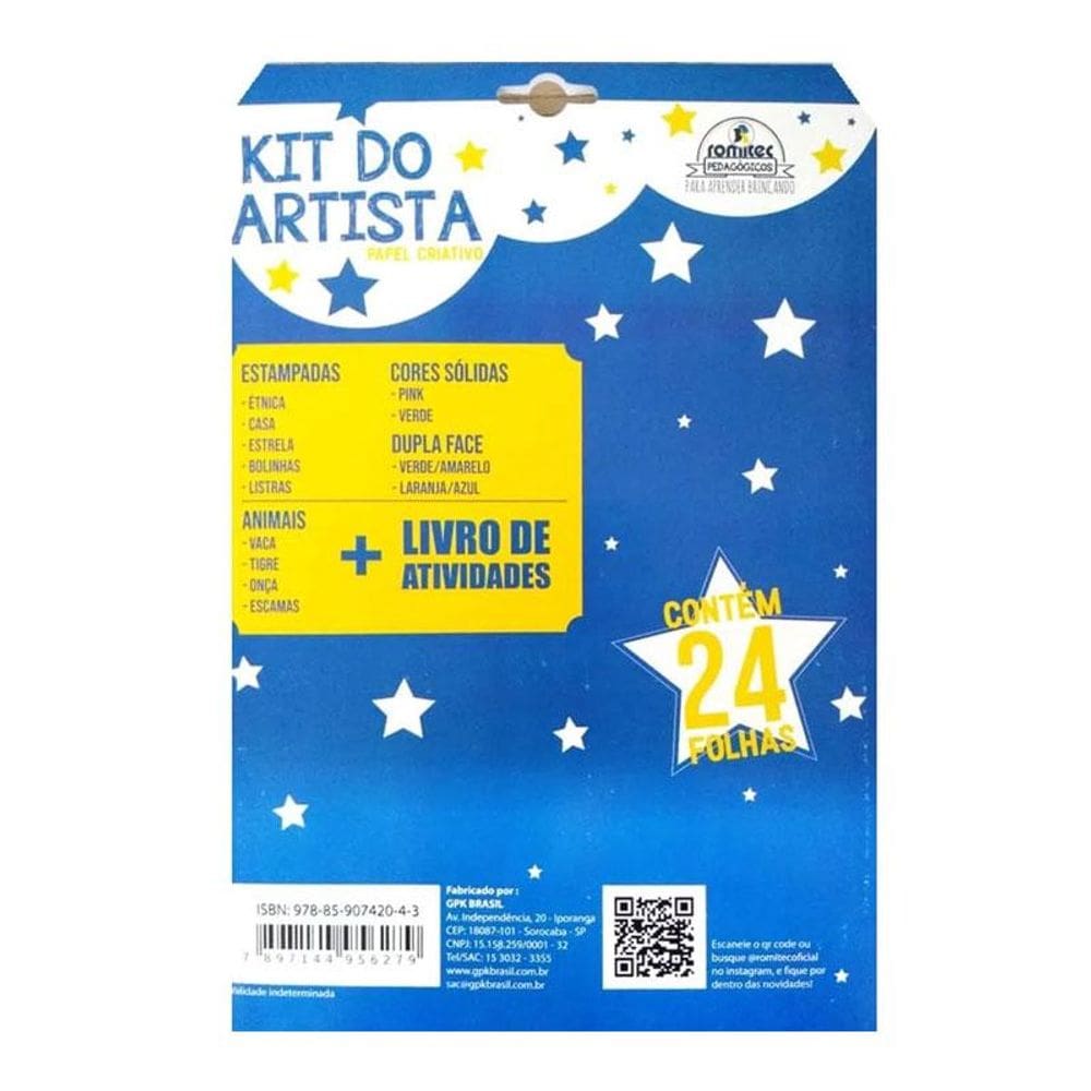 Kit do artista com 24 folhas Romitec