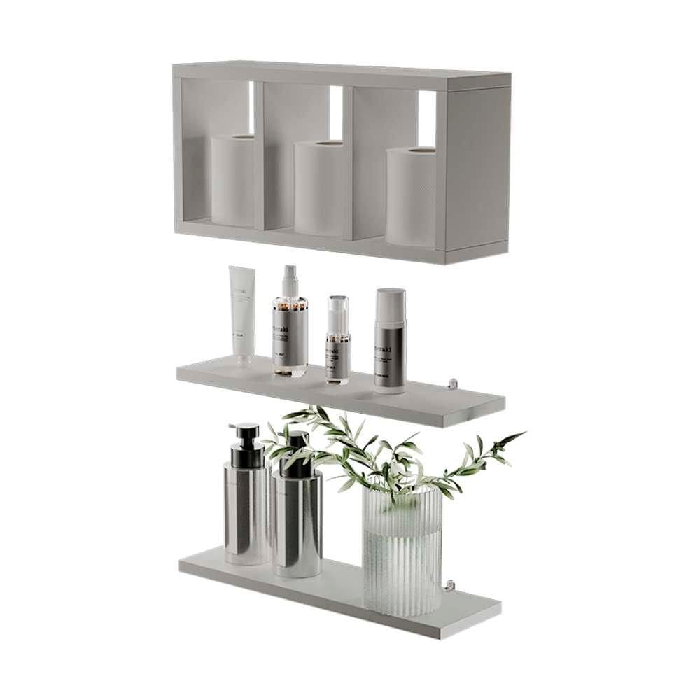 Nichos Prateleiras Decorativas Provença 40cm Branco para Banheiro