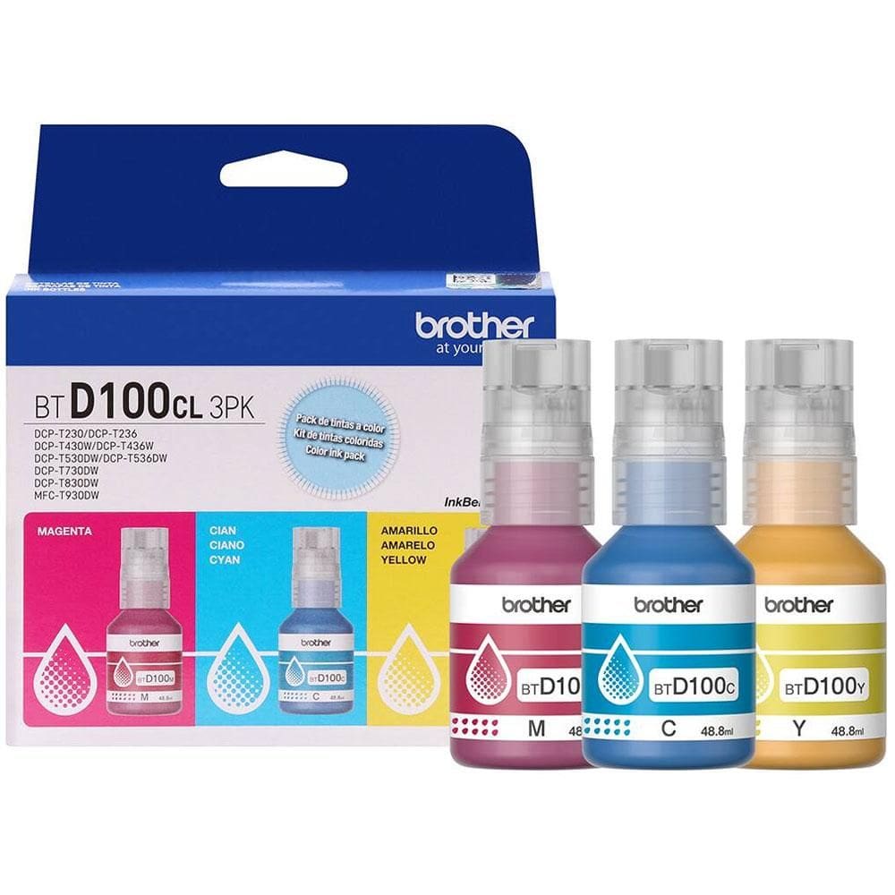 Kit garrafa de tinta Brother InkBenefit Tank Cores c/3uni
