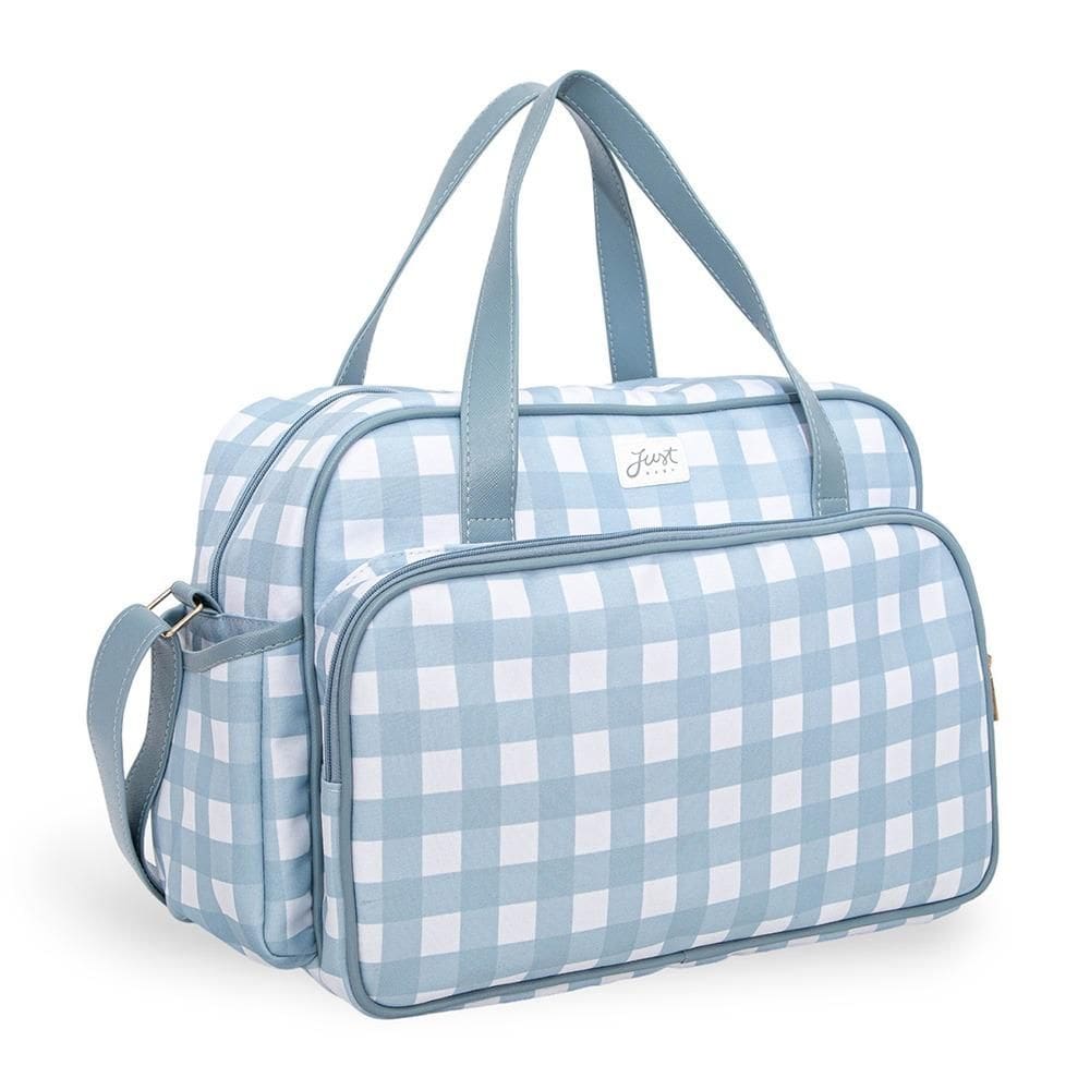 Bolsa de Maternidade Grande Just Baby Vichy Azul