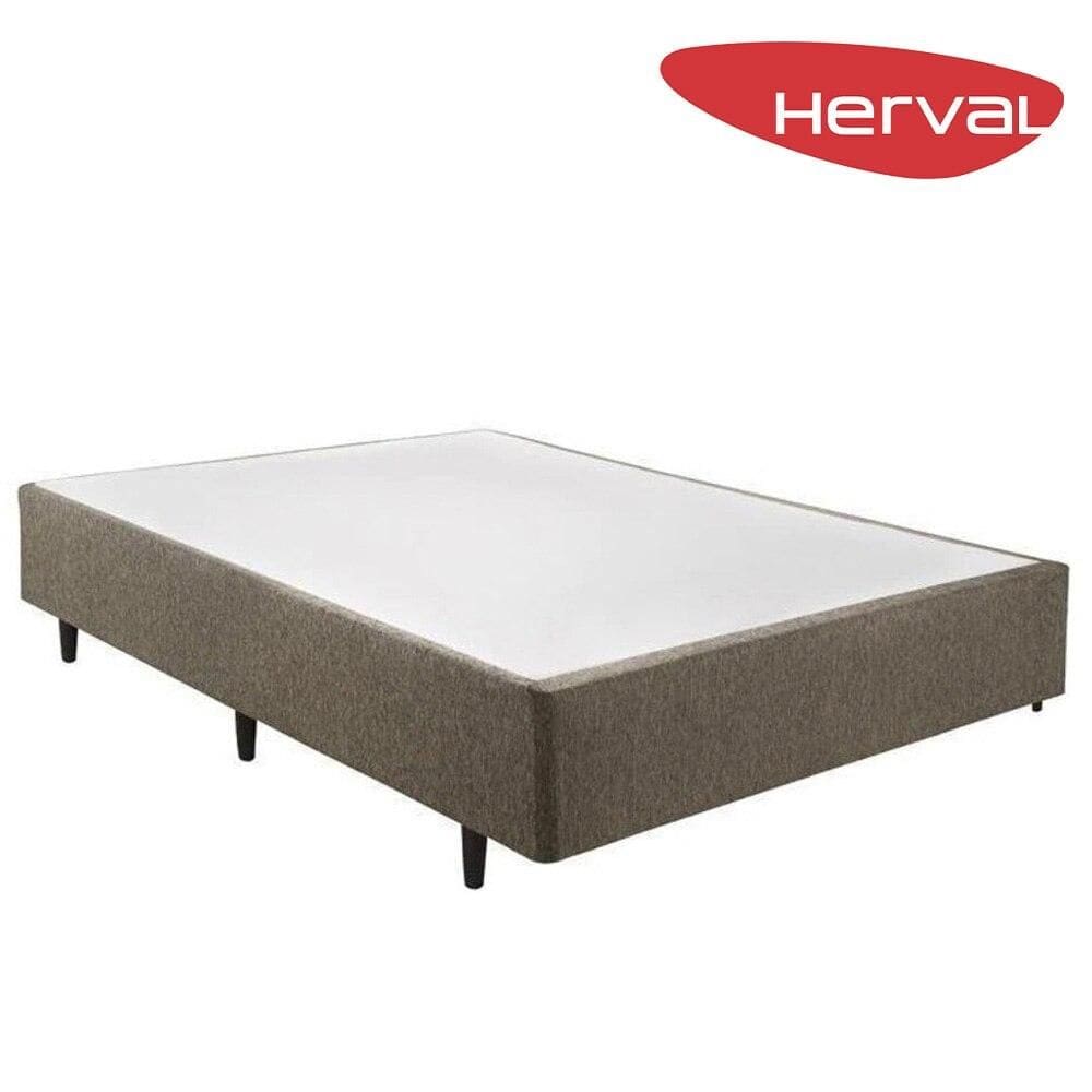 Base Cama Box Casal Herval Pequim 39x138x188 cm, Cinza