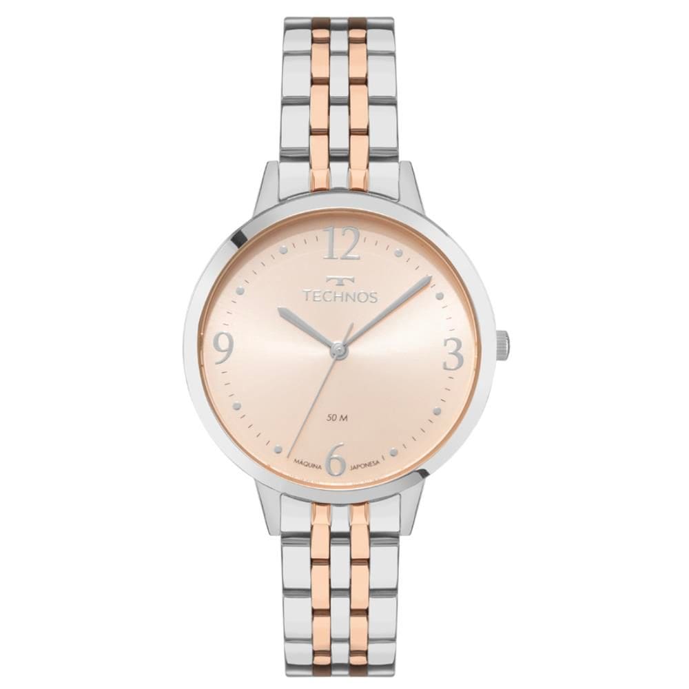 Relógio Technos Feminino Ref: 2035nbv/1j Elegance Bicolor