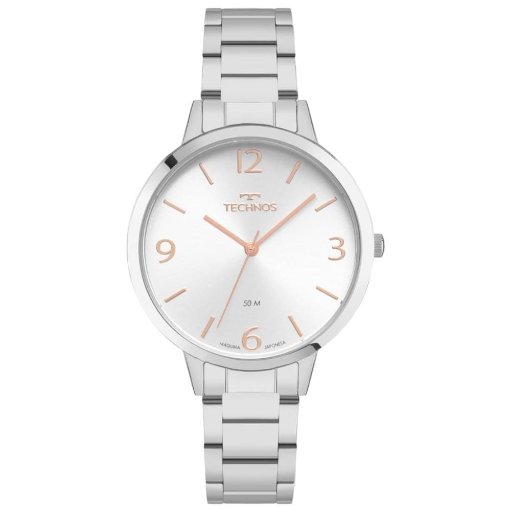 Relógio Technos Feminino Ref: 2035nbd/1k Elegance Prateado