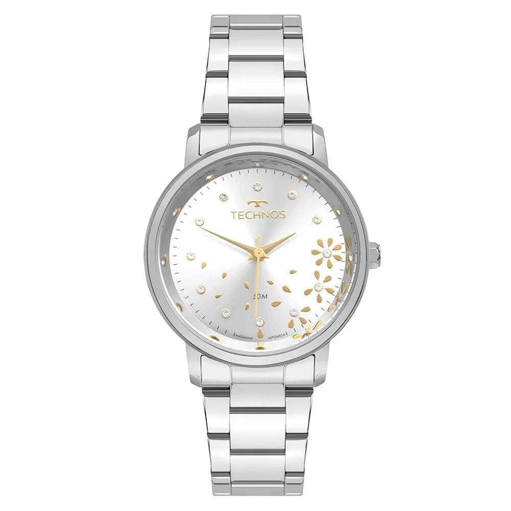 Relógio Technos Feminino Ref: 2035ndt/1k Fashion Prateado