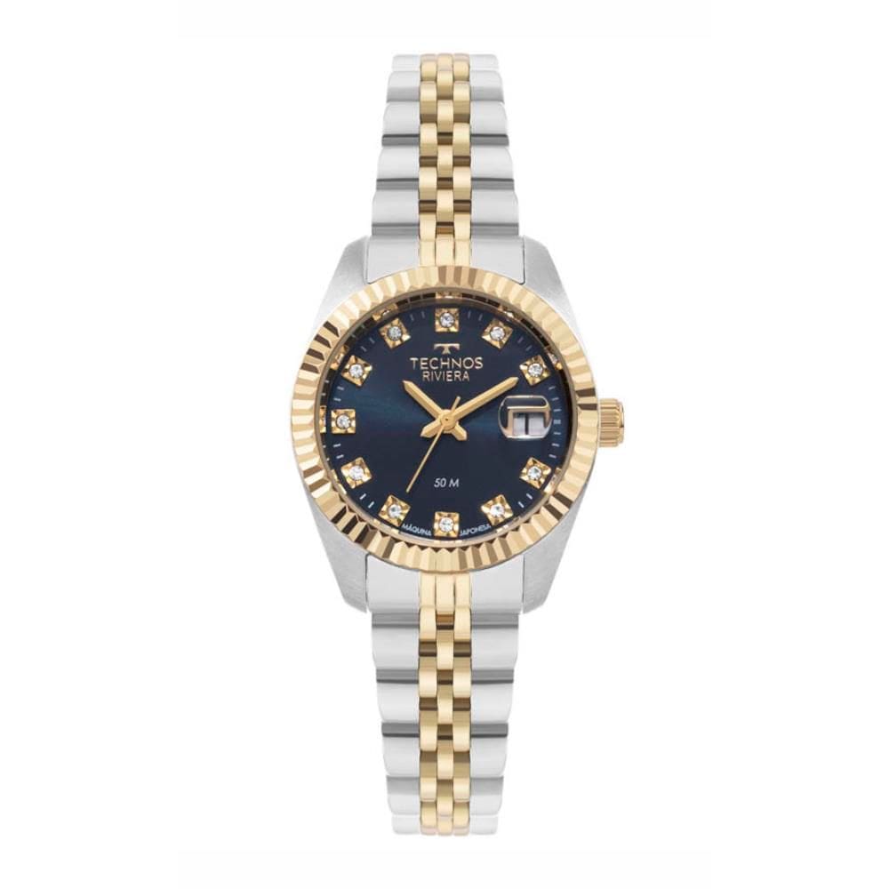Relógio Technos Feminino Ref: 2015cem/1a Clássico Riviera Bicolor